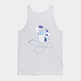 Music collector (blue) Tank Top